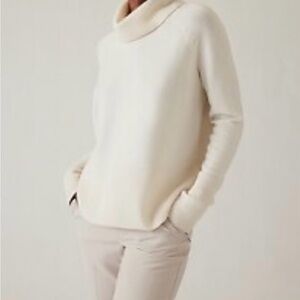 Athleta Alpine Turtleneck Sweater, Cream